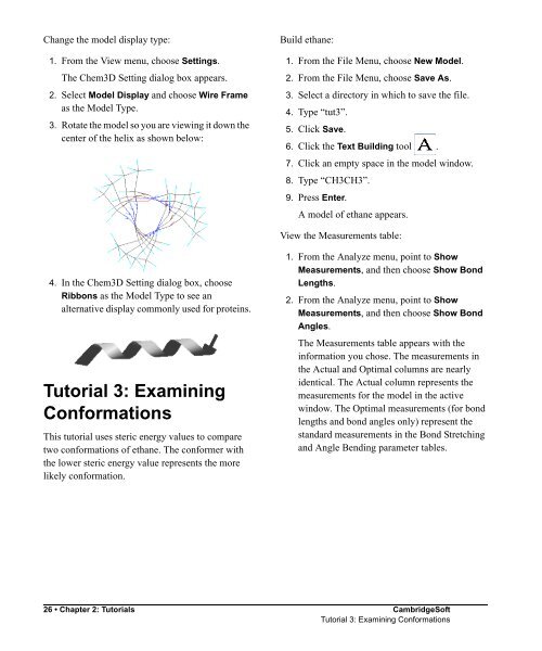 Chem3D 8.0 Manual - CambridgeSoft