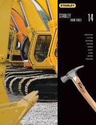 Stanley Proto Industrial Catalog - Stanley Hand Tools - Eoss.com