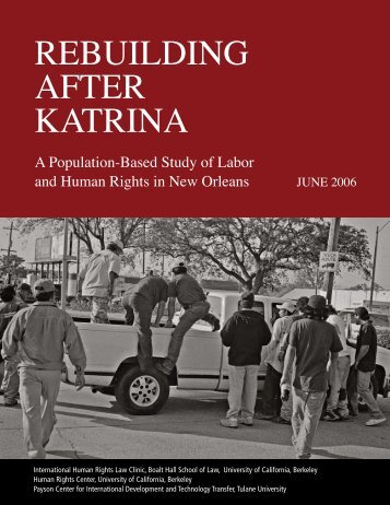 Rebuilding AfteR KAtRinA - Berkeley Law - University of California ...