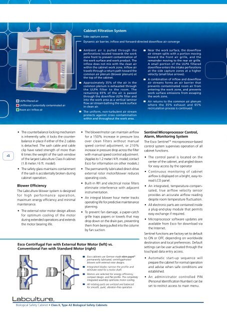 Esco Labculture® Plus Class II Type A2 Biosafety Cabinet - Comlibris