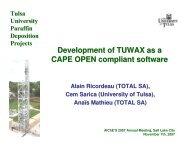 Development of TUWAX as a CAPE OPEN compliant ... - CO-LaN