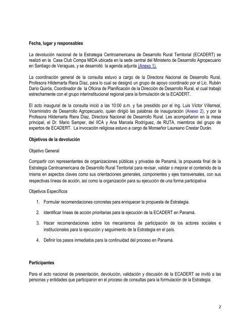 Informe taller de evolucion ECADERT en PanamÃ¡, versiÃ³n final.pdf