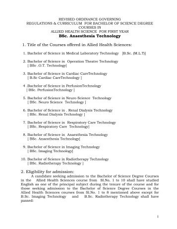 anesthesia technology pdf rajiv gandhi university of