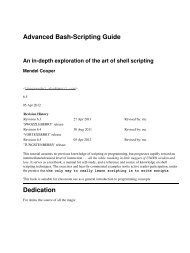 Advanced Bash-Scripting Guide