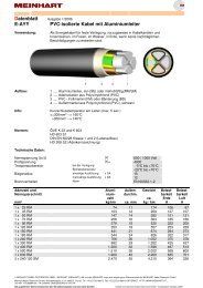 Datenblatt MEINHART - Meinhart Kabel Österreich GmbH