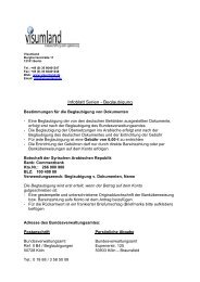 Infoblatt Beglaubigung - Visumland