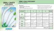 Oral Cavity Assessment - Sage Products Inc.