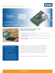 OMNIKEY 3111 USB Serial Reader Board Datasheet - HID Global
