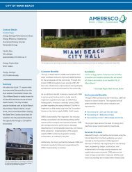 City of Miami Beach Works with Ameresco for ESPC and Renewable ...