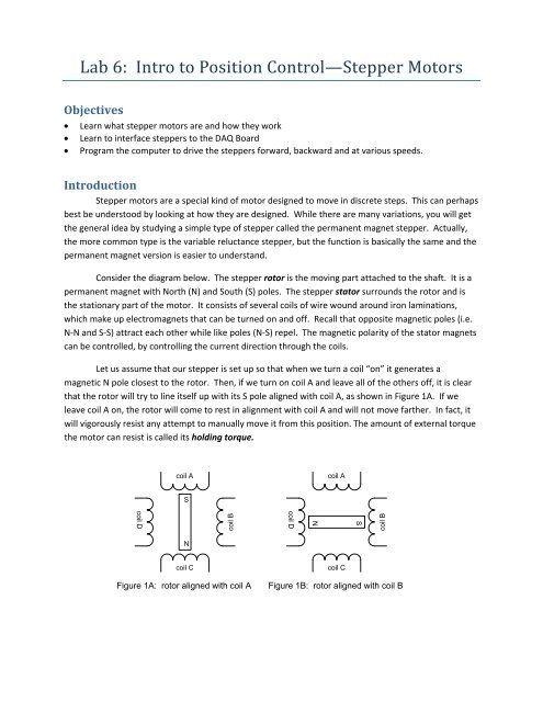 Lab 6 Stepper Motor Control