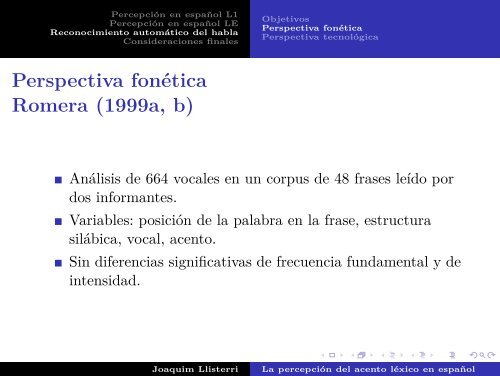 La percepciÃ³n del acento lÃ©xico en espaÃ±ol ... - Grup de FonÃ¨tica