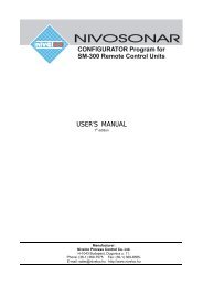 Configurator program for SM-300 - Nivelco Process Control Co., Inc.