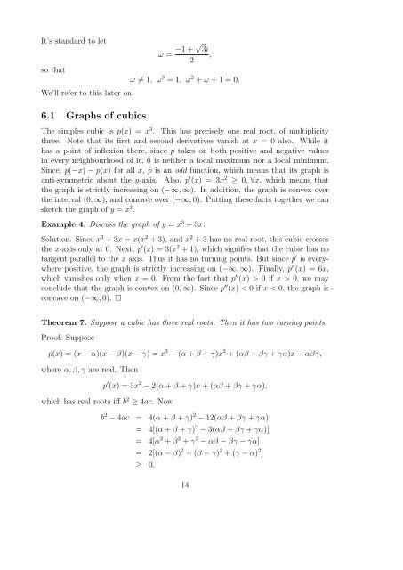 Complex numbers and polynomials - University College Cork