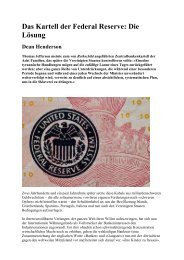 Das Kartell der Federal Reserve
