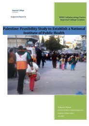 Palestine: Feasibility Study to Establish a National Institute of Public ...