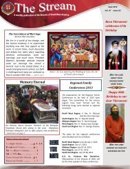 September Month Edition - Diocese Of South-West America