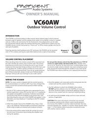 VC60AW - Proficient Audio Systems