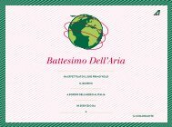 Battesimo Dell'Aria - Alitalia