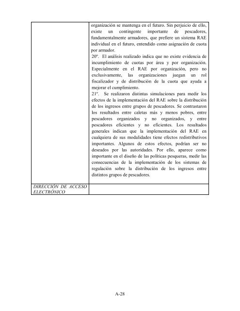 Informe Técnico de Consultoría ASPECTOS CONCEPTUALES Y ...