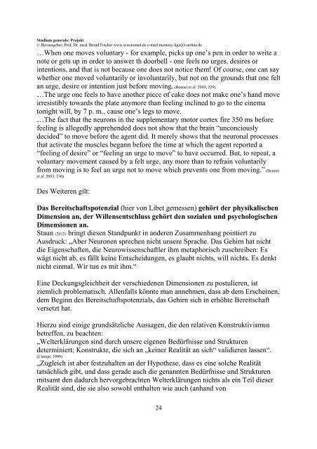 Freier Wille 21.08.2013 - WissIOMed