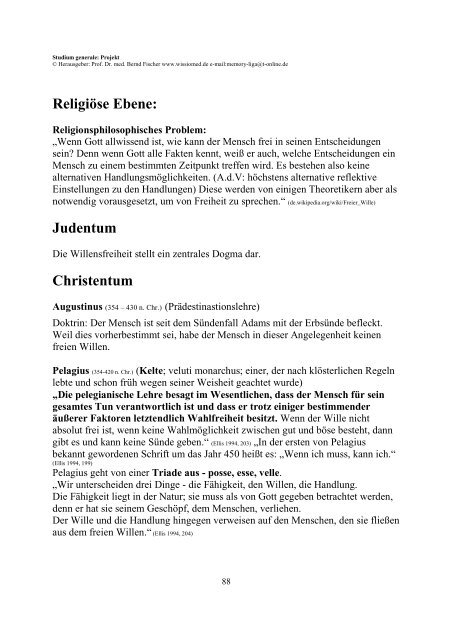 Freier Wille 21.08.2013 - WissIOMed