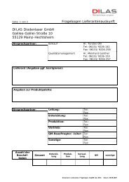 Fragebogen Lieferantenauskunft DILAS Diodenlaser GmbH Galileo ...