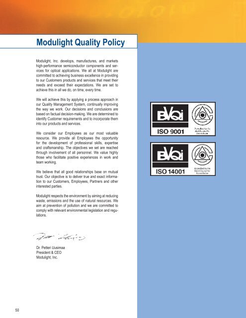 COAX products - Modulight