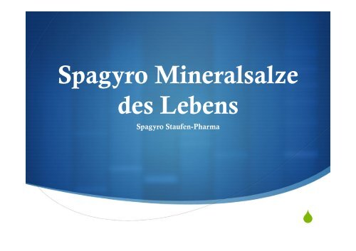 Spagyro SchÃ¼Ãler Salze - Spagyrik nach Zimpel