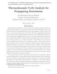 Thermodynamic Cycle Analysis for Propagating Detonations