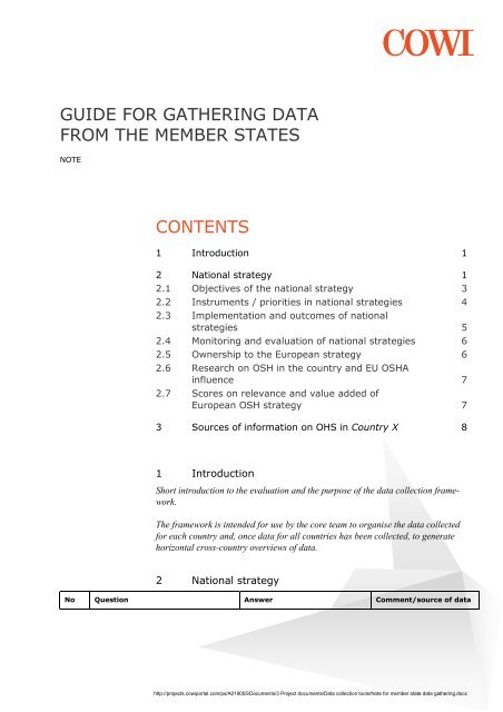 evaluation of the european strategy on safety and health at work ...