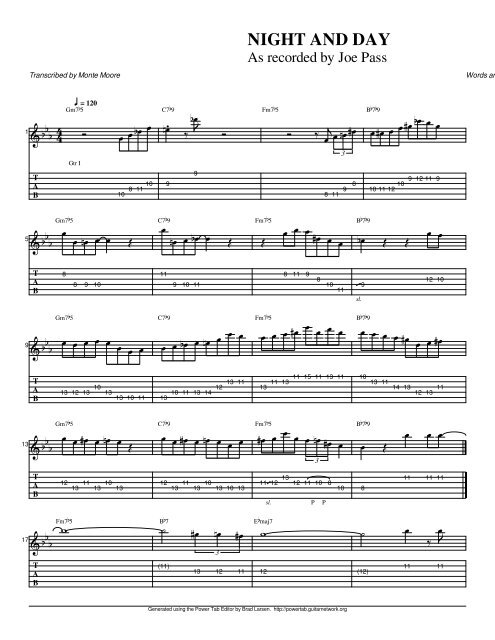 04 Night and Day key Eb.ptb - Guitarjazztabs.com