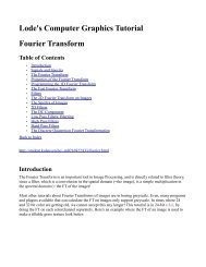 Lode's Computer Graphics Tutorial Fourier Transform