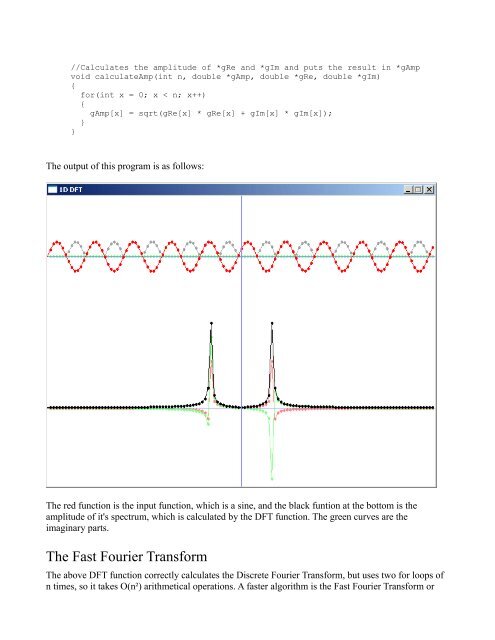 Lode's Computer Graphics Tutorial Fourier Transform