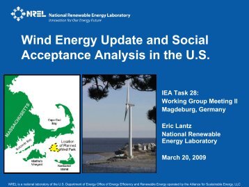 Wind Energy Update and Social Acceptance Analysis in the United ...