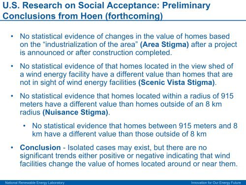 Wind Energy Update and Social Acceptance Analysis in the United ...