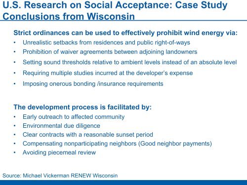 Wind Energy Update and Social Acceptance Analysis in the United ...