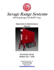Gunsmith Series - GD & GHD - Savage Range Systems