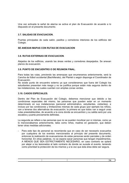 plan de emergencias corporacion educativa minuto de dios