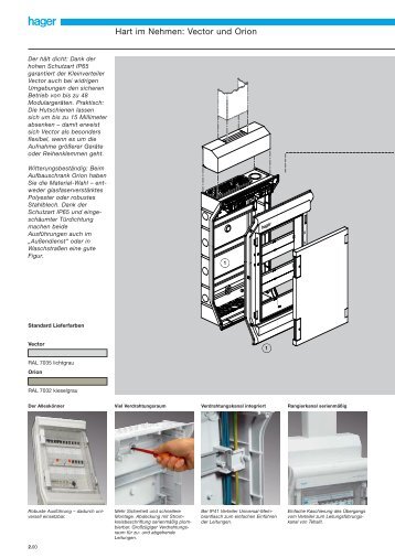PDF Datei: BroschÃƒÂ¼re / Hager / Katalog Kleinverteiler IP 65