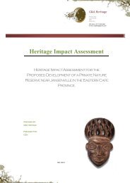 Heritage Impact Assessment - SAHRA