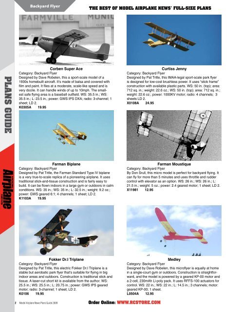 Model Airplane Plans Me-109 48" Stunt for .29-.35 Engines by Frank Baker UC 