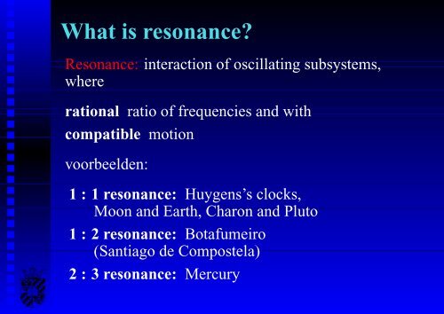 Resonance and fractal geometry