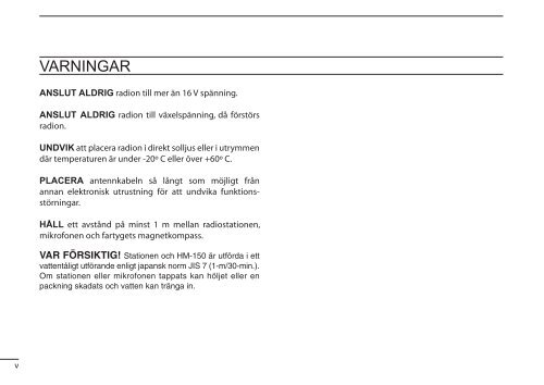 BRUKSANVISNING - VHF Group AS