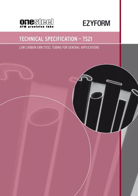 TECHNICAL SPECIFICATION – TS21 - OneSteel Australian Tube Mills