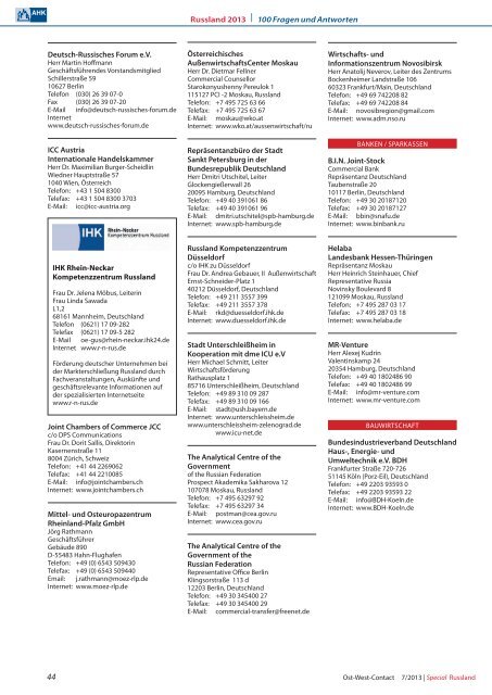 100 Fragen und Antworten zum Russland-GeschÃ¤ft