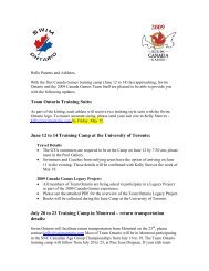 Parent, Coach & Swimmer - Letter May 12 - Swim Ontario