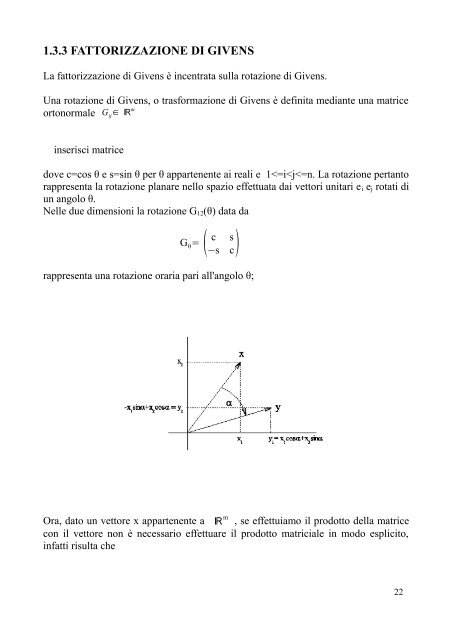 confronto fattorizzazioni - UniversitÃ  degli studi di Cagliari.
