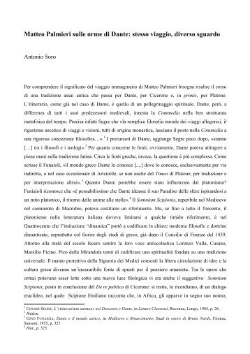 Matteo Palmieri sulle orme di Dante- stesso viaggio, diverso ... - Diras