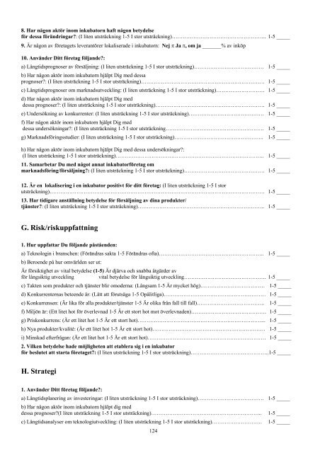 Inkubatorer i Sverige - Analys av indikatordimensioner ... - Vinnova