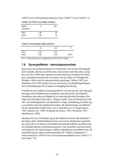 Inkubatorer i Sverige - Analys av indikatordimensioner ... - Vinnova
